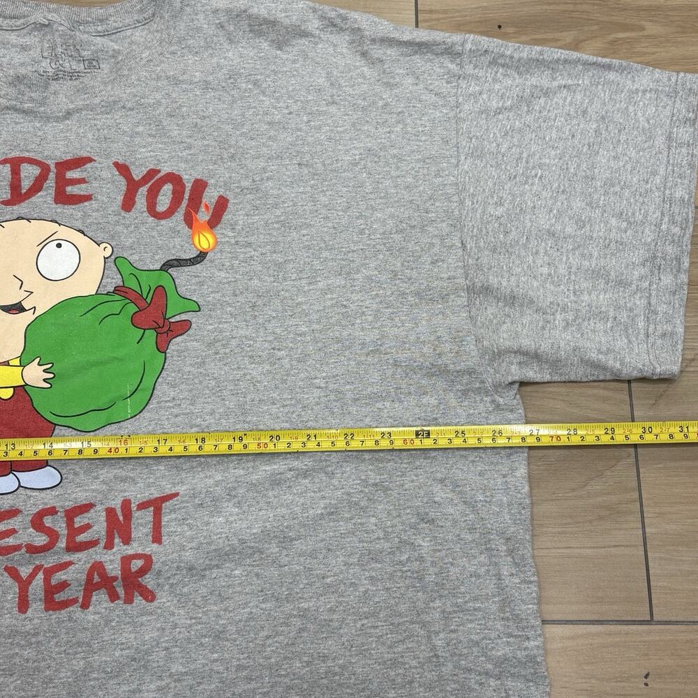 Family Guy Men’s 3XL Stewie Christmas 2008 Graphic T Shirt Short Sleeve Holiday - Picture 9 of 15